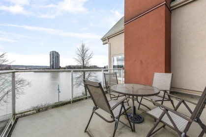 Outdoor Patio Photo of 407 1230 Quayside Drive, New Westminster, BC