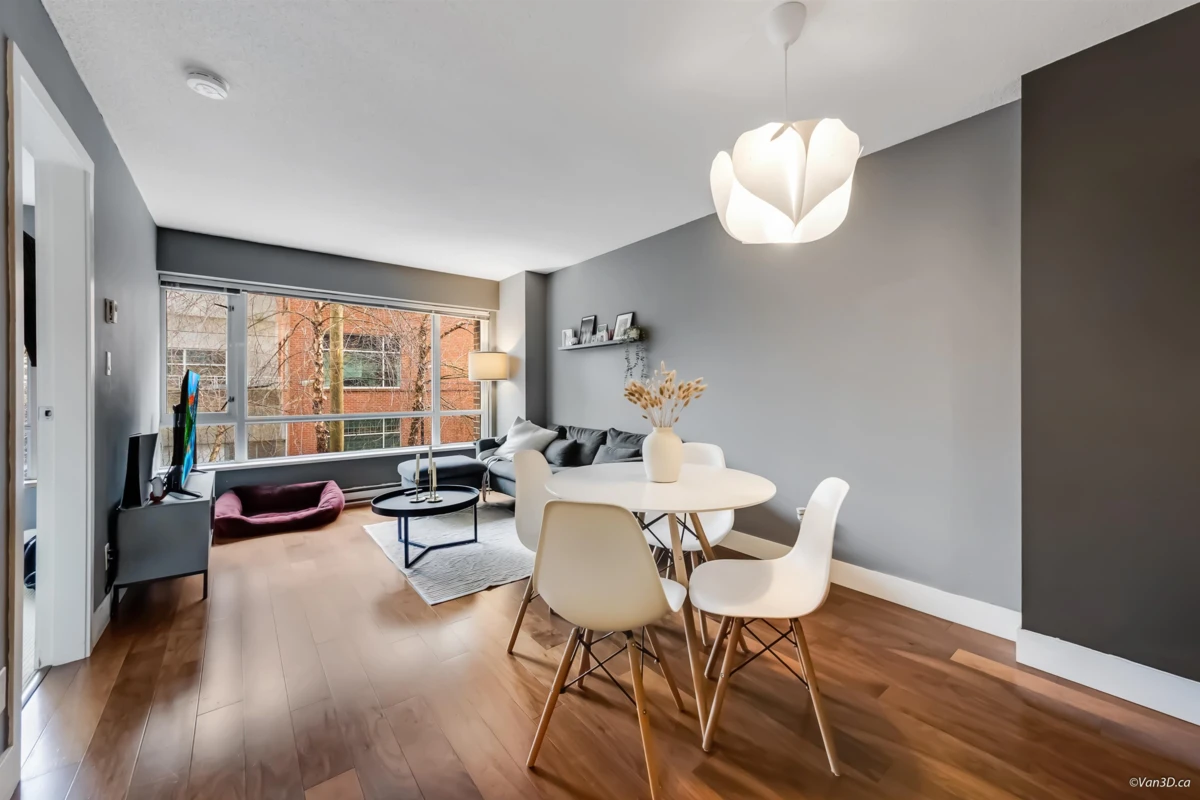 Living Room Photo of 213 1088 Richards Street, Vancouver, BC