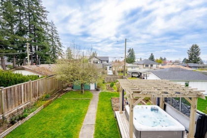 Aerial View of 457 E 11th Street, North Vancouver, BC