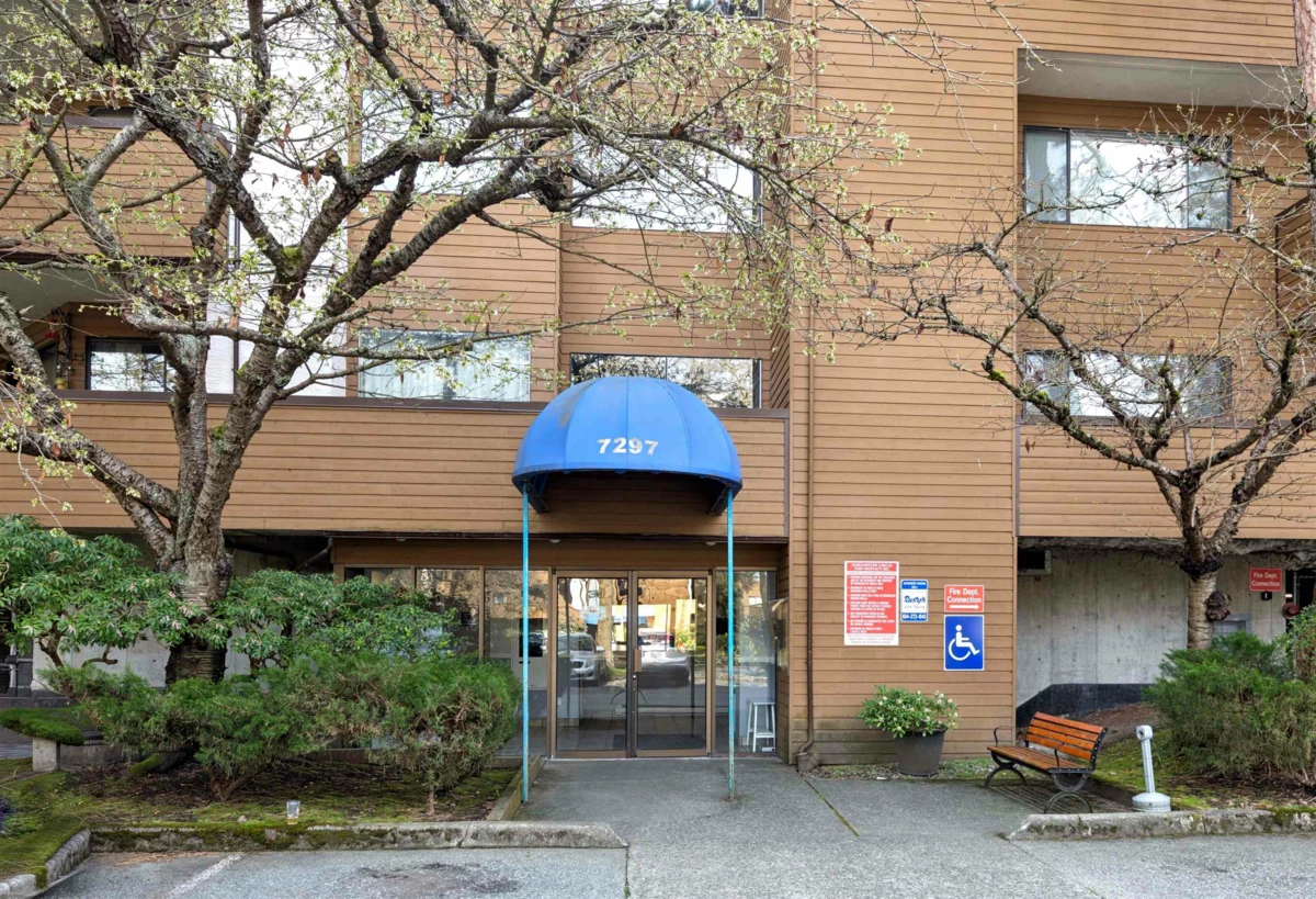 Exterior Rear Photo of 230 7297 Moffatt Road, Richmond, BC
