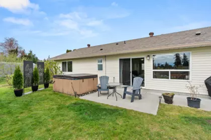 Aerial View of 6365 Homestead Avenue, Sechelt, BC