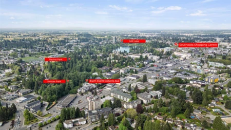 Aerial View of 407 33478 Roberts Avenue, Abbotsford, BC