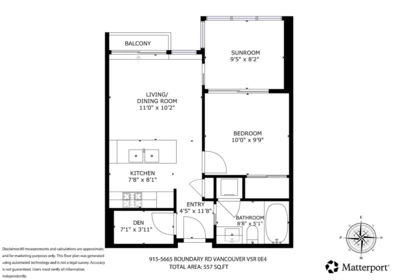 Loft / Bonus Room Photo of 915 5665 Boundary Road, Vancouver, BC