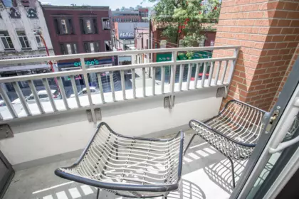 Outdoor Deck Photo of 307 231 E Pender Street, Vancouver, BC