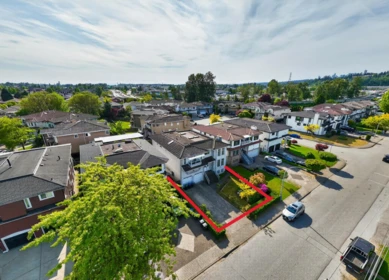 Aerial View of 330 Wood Street, New Westminster, BC