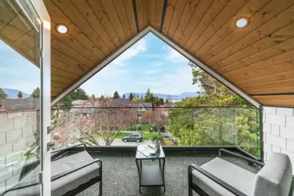 Aerial View of 1 3708 W 18th Avenue, Vancouver, BC