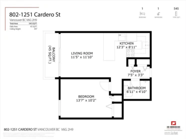 Community Amenities Photo (Clubhouse) of 802 1251 Cardero Street, Vancouver, BC