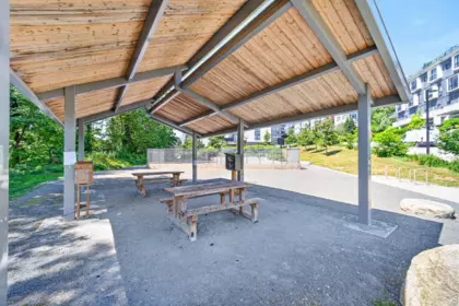 Outdoor Deck Photo of 504 9228 Slopes Mews, Burnaby, BC