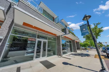 Aerial View of 301 1331 Marine Drive, West Vancouver, BC