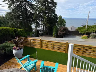 Aerial View of 15477 Columbia Avenue, White Rock, BC