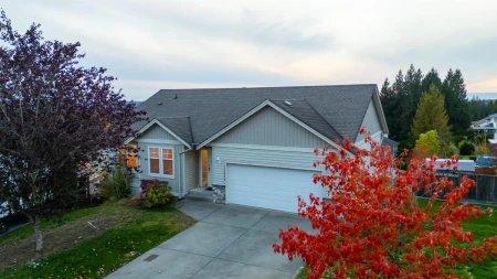 Aerial View of 32464 E Bobcat Drive, Mission, BC
