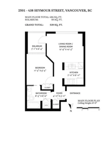 Walk-In Closet Photo of 2501 438 Seymour Street, Vancouver, BC