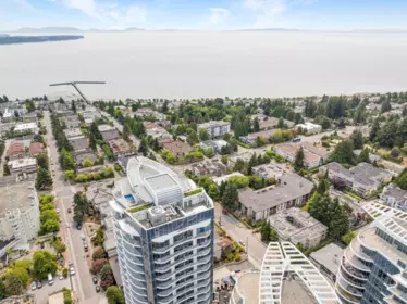 Aerial View of 306 1442 Blackwood Street, White Rock, BC