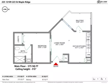 Basement Recreation Room Photo of 225 12109 223 Street, Maple Ridge, BC