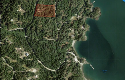 Aerial View of LOT 43 Douglas Bay, Gambier Island, BC
