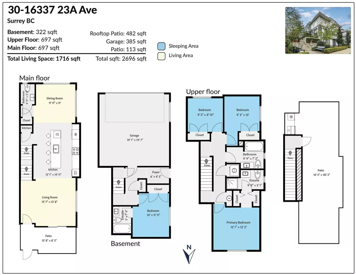 Family Room Photo of 30 16337 23a Avenue, Surrey, BC