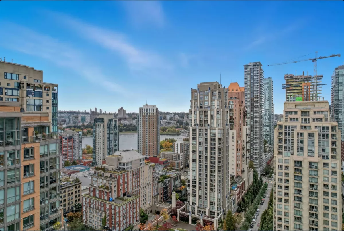 Aerial View of 1802 1238 Richards Street, Vancouver, BC