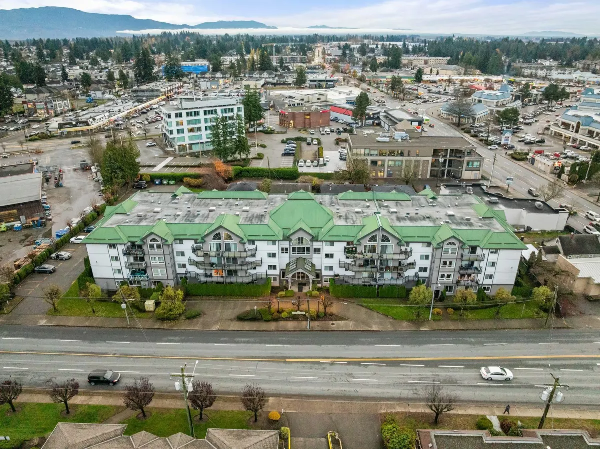 Aerial View of 209 32044 Old Yale Road, Abbotsford, BC