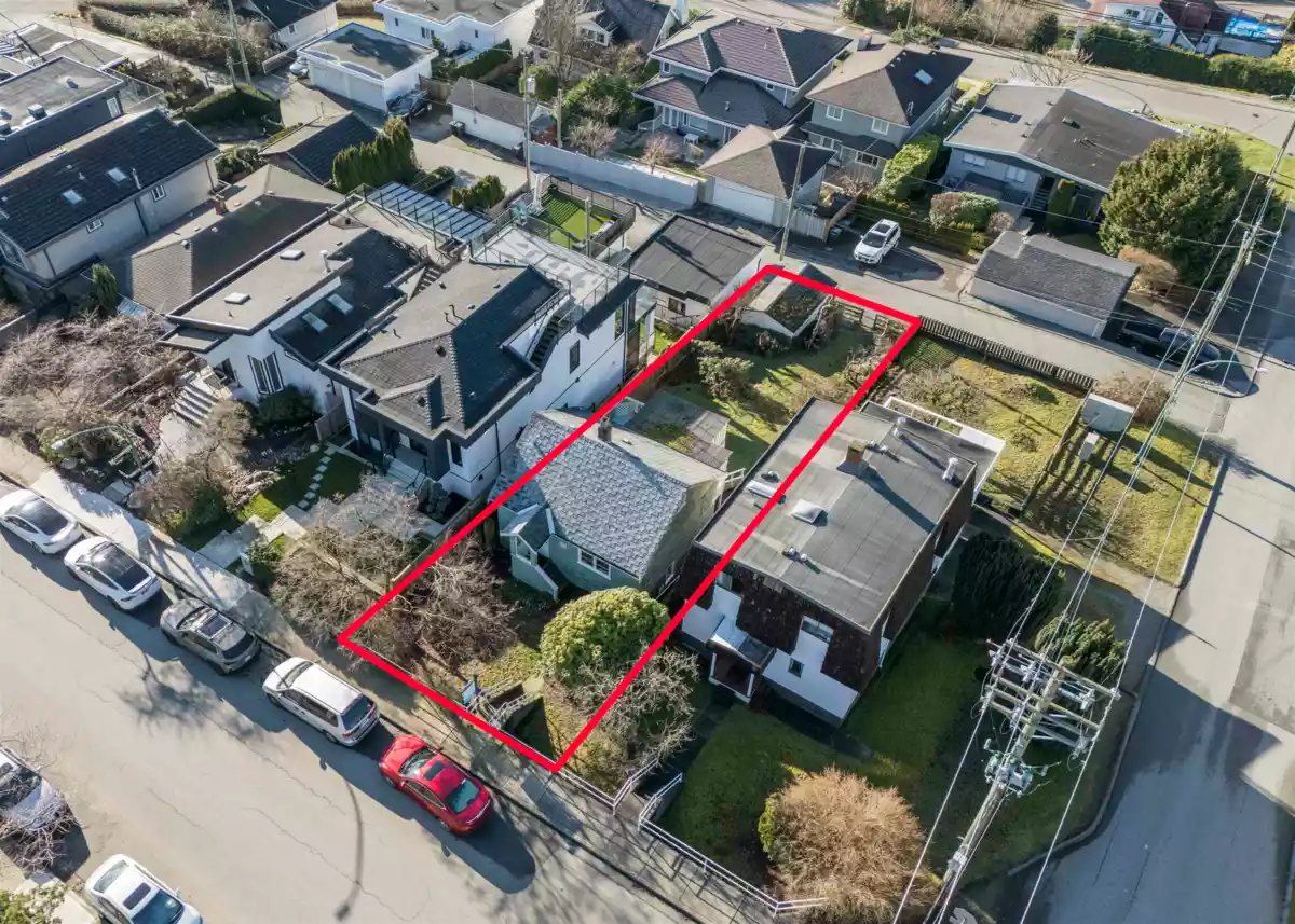 Aerial View of 11 Hythe Avenue, Burnaby, BC