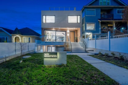 Front exterior of 3679 Pandora Street, Vancouver, BC