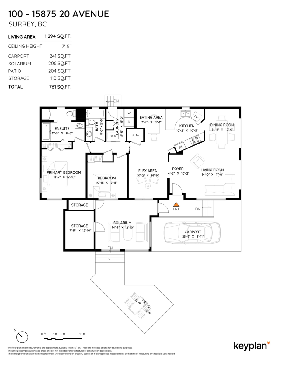 Exterior Rear Photo of 100 15875 20th Avenue, Surrey, BC