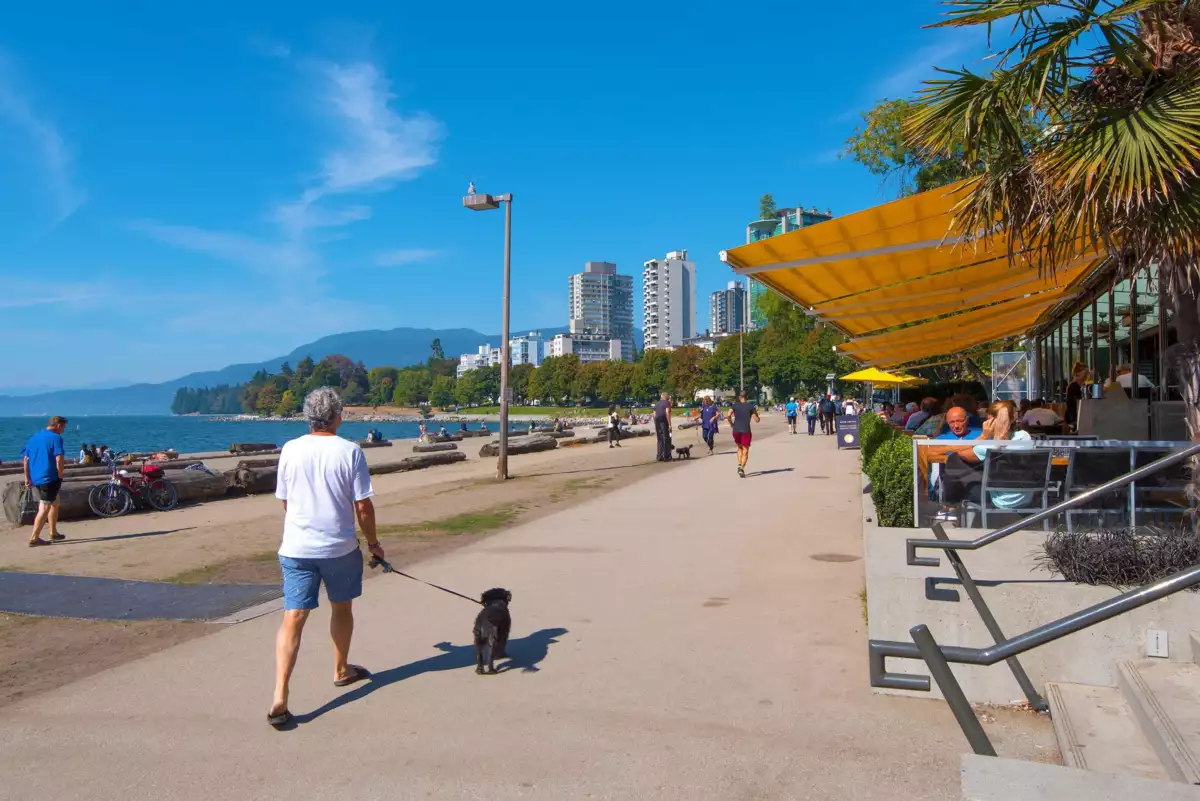 Aerial View of 304 1720 Barclay Street, Vancouver, BC