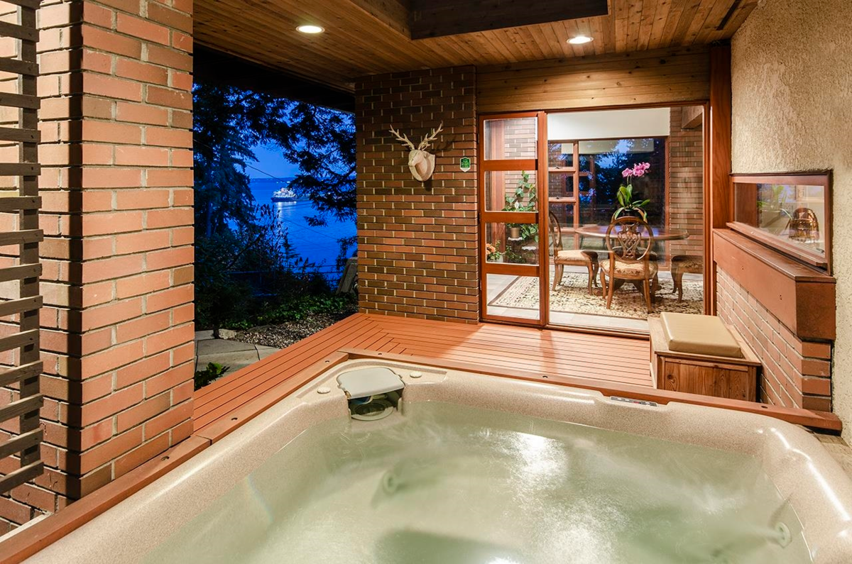 Aerial View of 4651 Marine Drive, West Vancouver, BC