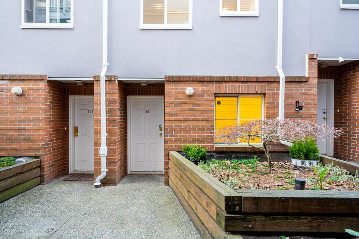 Exterior Rear Photo of 103 624 Agnes Street, New Westminster, BC