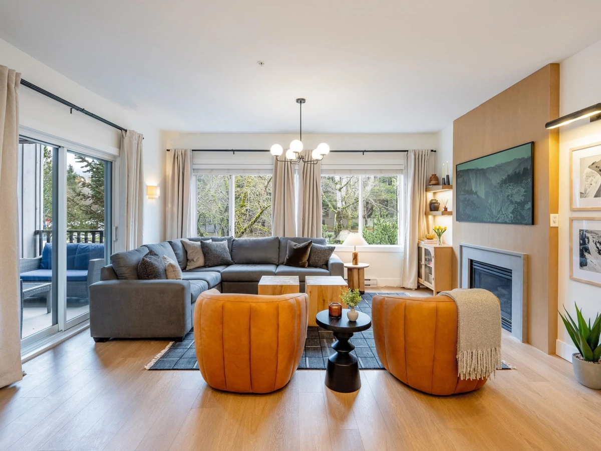 Living Room Photo of 107 4365 Northlands Boulevard, Whistler, BC