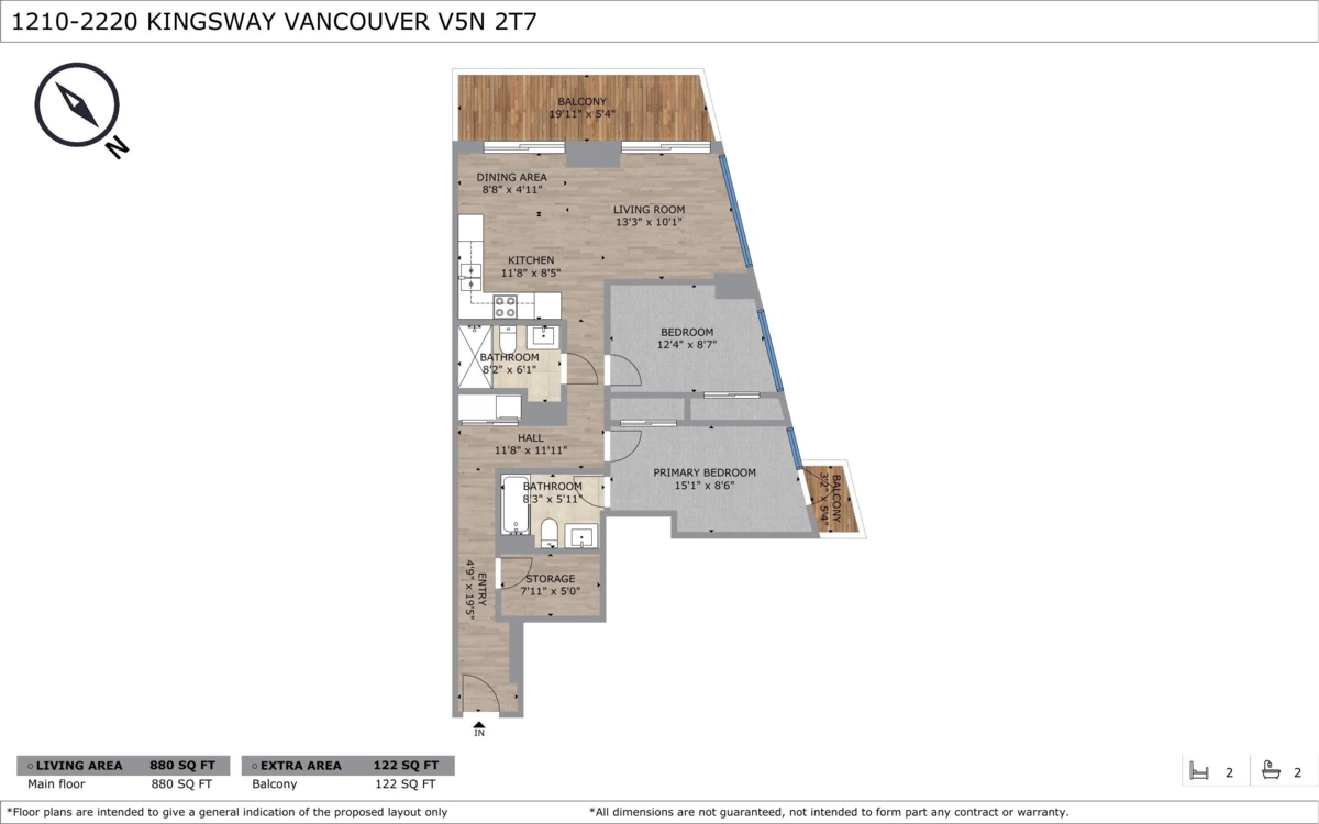 Living Room Photo of 1210 2220 Kingsway, Vancouver, BC