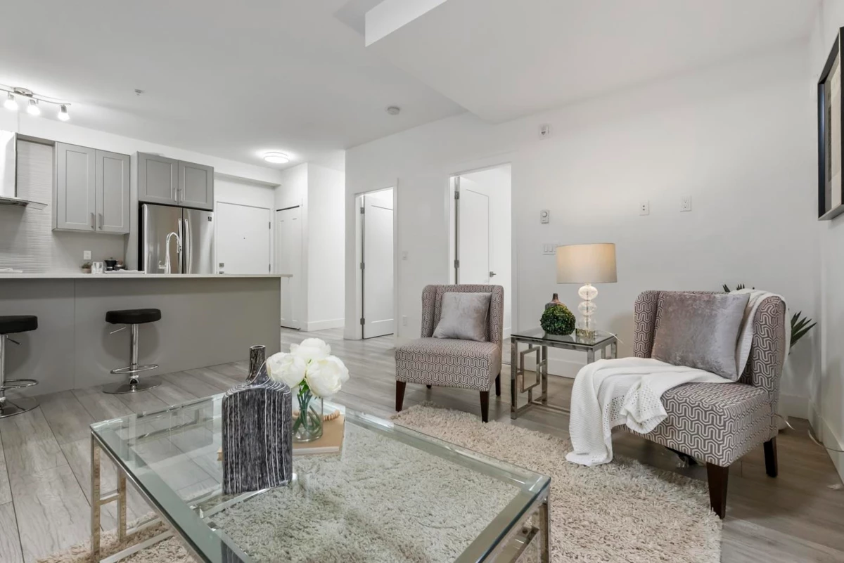 Living Room Photo of B108 9689 140 Street, Surrey, BC