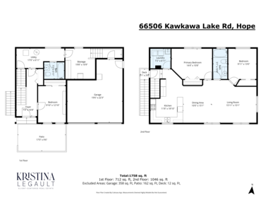 Aerial View of 66506 Kawkawa Lake Road, Hope, BC