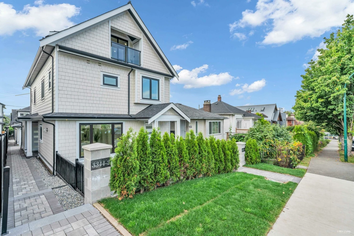 Exterior Rear Photo of 2 3344 Adanac Street, Vancouver, BC