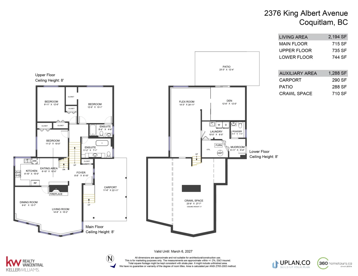 Exterior Rear Photo of 2376 King Albert Avenue, Coquitlam, BC
