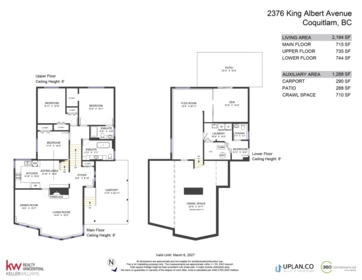 2376 King Albert Avenue, Coquitlam, BC, Coquitlam — Single Family Residence for sale