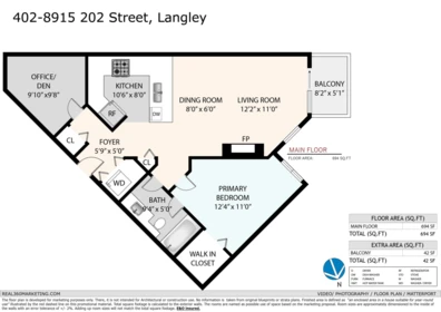 Aerial View of 402 8915 202 Street, Langley, BC