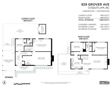Backyard Photo of 929 Grover Avenue, Coquitlam, BC