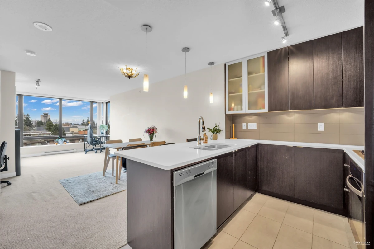 Living Room Photo of 802 7325 Arcola Street, Burnaby, BC