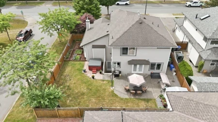 Aerial View of 18745 65 Avenue, Surrey, BC
