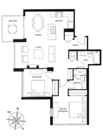 Office / Den Photo of 301 2959 Glen Drive, Coquitlam, BC