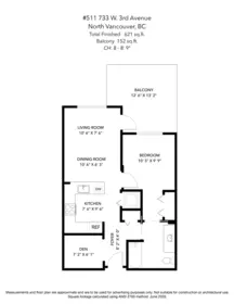 Aerial View of 511 733 W 3rd Street, North Vancouver, BC