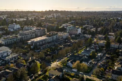 Aerial View of 4 419 W 23rd Avenue, Vancouver, BC