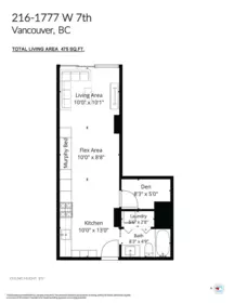 Mudroom Photo of 216 1777 W 7th Avenue, Vancouver, BC