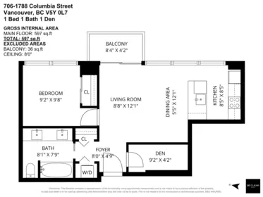 Loft / Bonus Room Photo of 706 1788 Columbia Street, Vancouver, BC