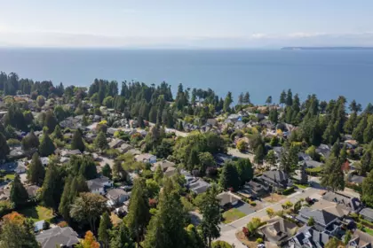 Aerial View of 2181 Ocean Forest Drive, Surrey, BC