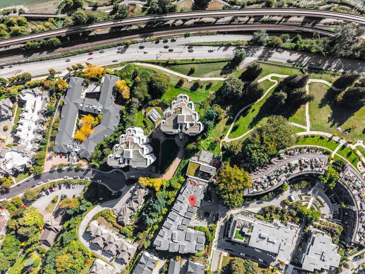 Aerial View of 103 225 Francis Way, New Westminster, BC