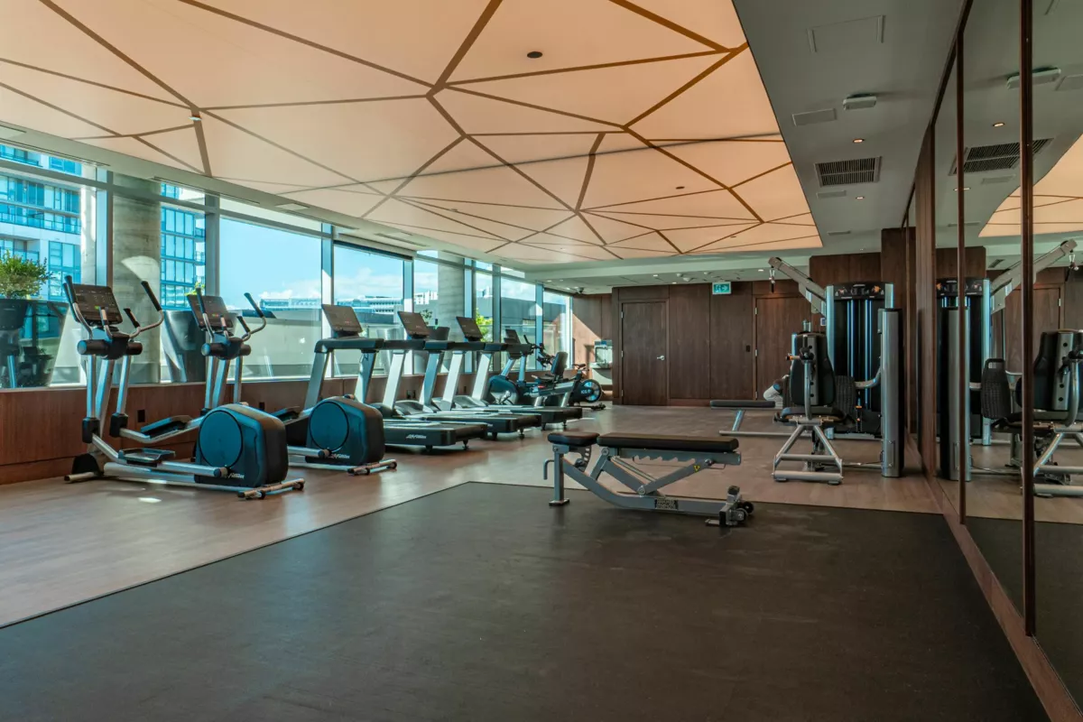 Aerial View of 582 8608 Hazelbridge Way, Richmond, BC