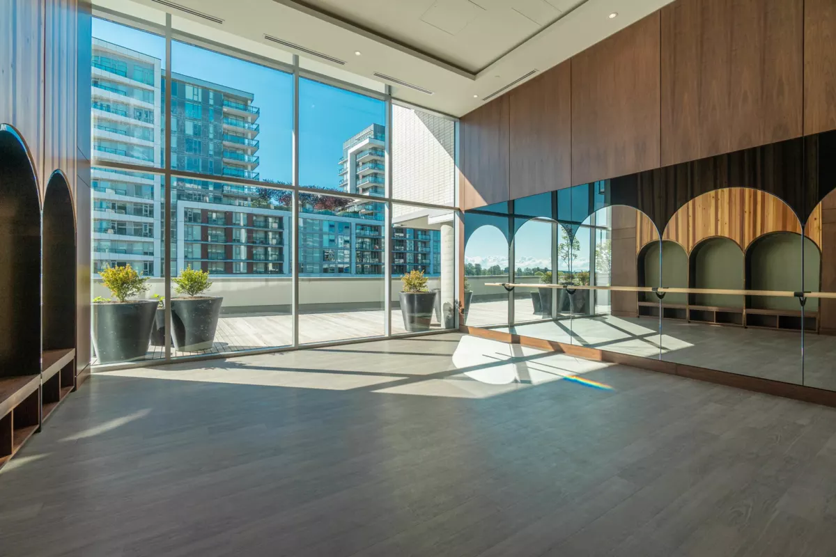 Backyard Photo of 582 8608 Hazelbridge Way, Richmond, BC