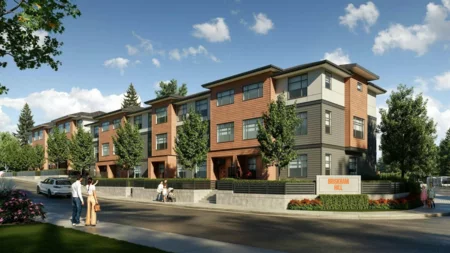 Front exterior of 17 7540 Briskham Street, Mission, BC