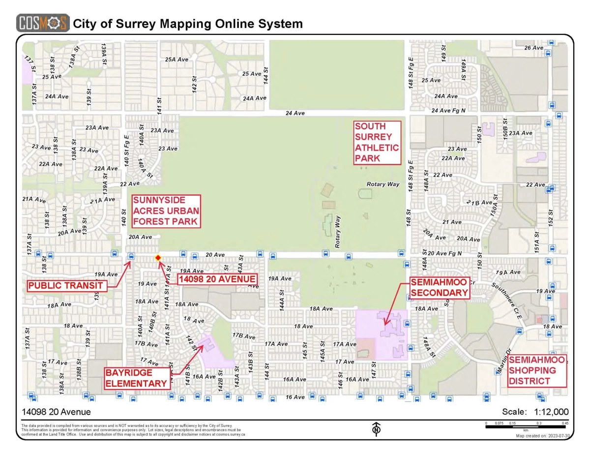 Aerial View of 14098 20 Avenue, Surrey, BC